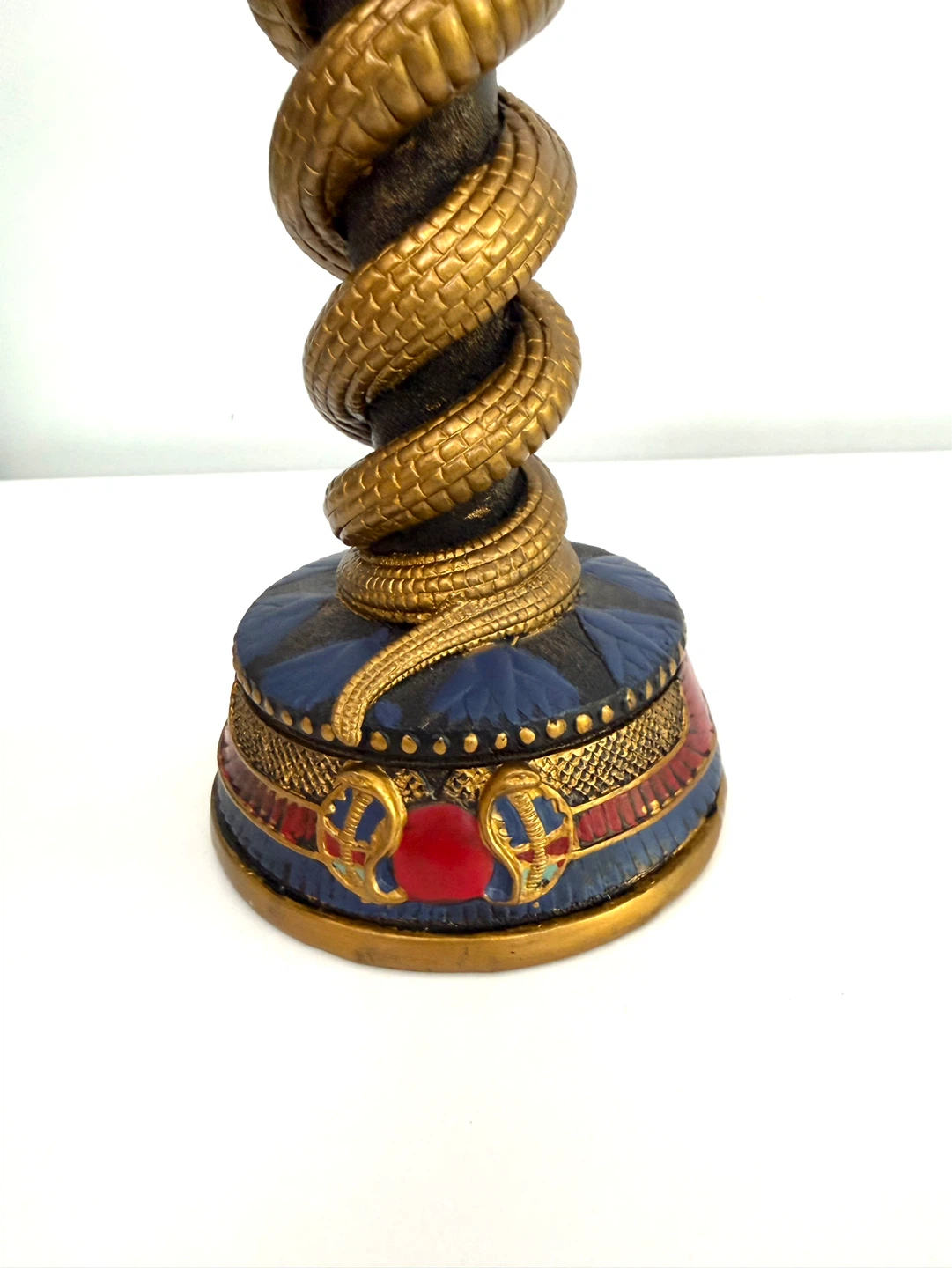 Egyptian Cobra Snake Candlestick Holder/Decorative Accent - photo 4