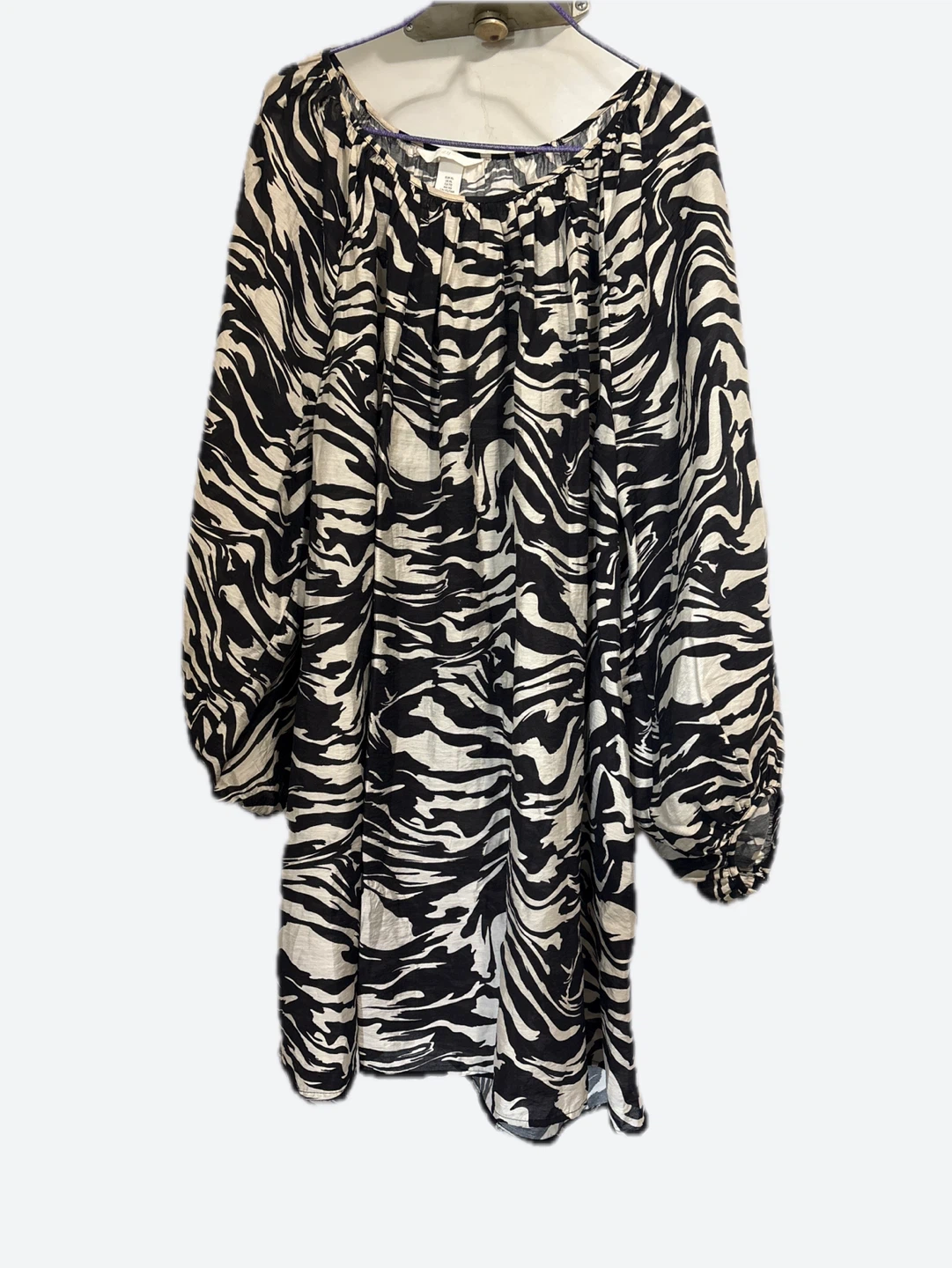 H&M Black & White Zebra Print Dress