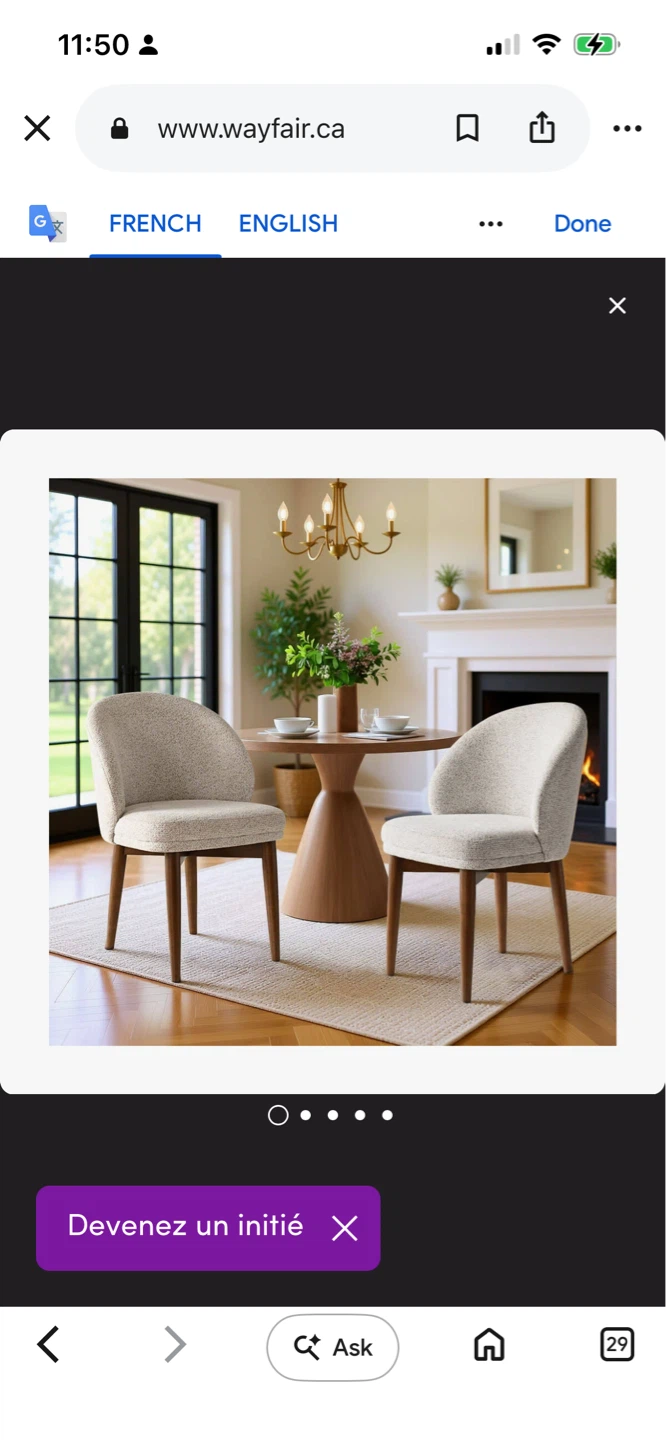 New Upholstered Dining Chair