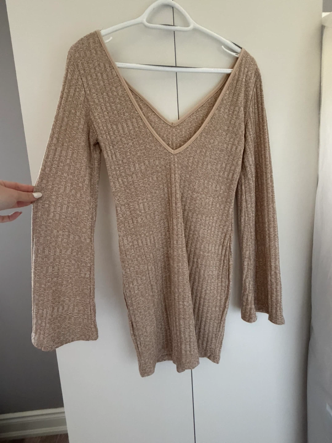 SHEIN V-Neck Ribbed Dress - photo 2