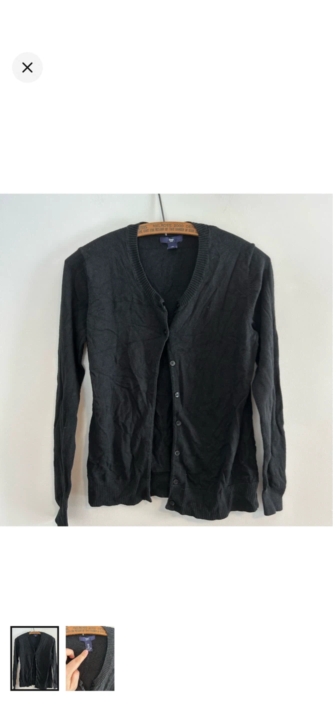 Gap Women's Black Cardigan Sweater