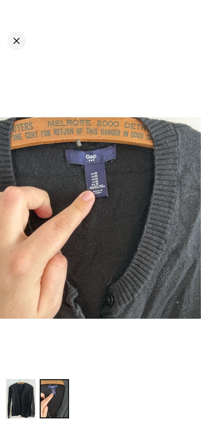 Gap Women's Black Cardigan Sweater - photo 2