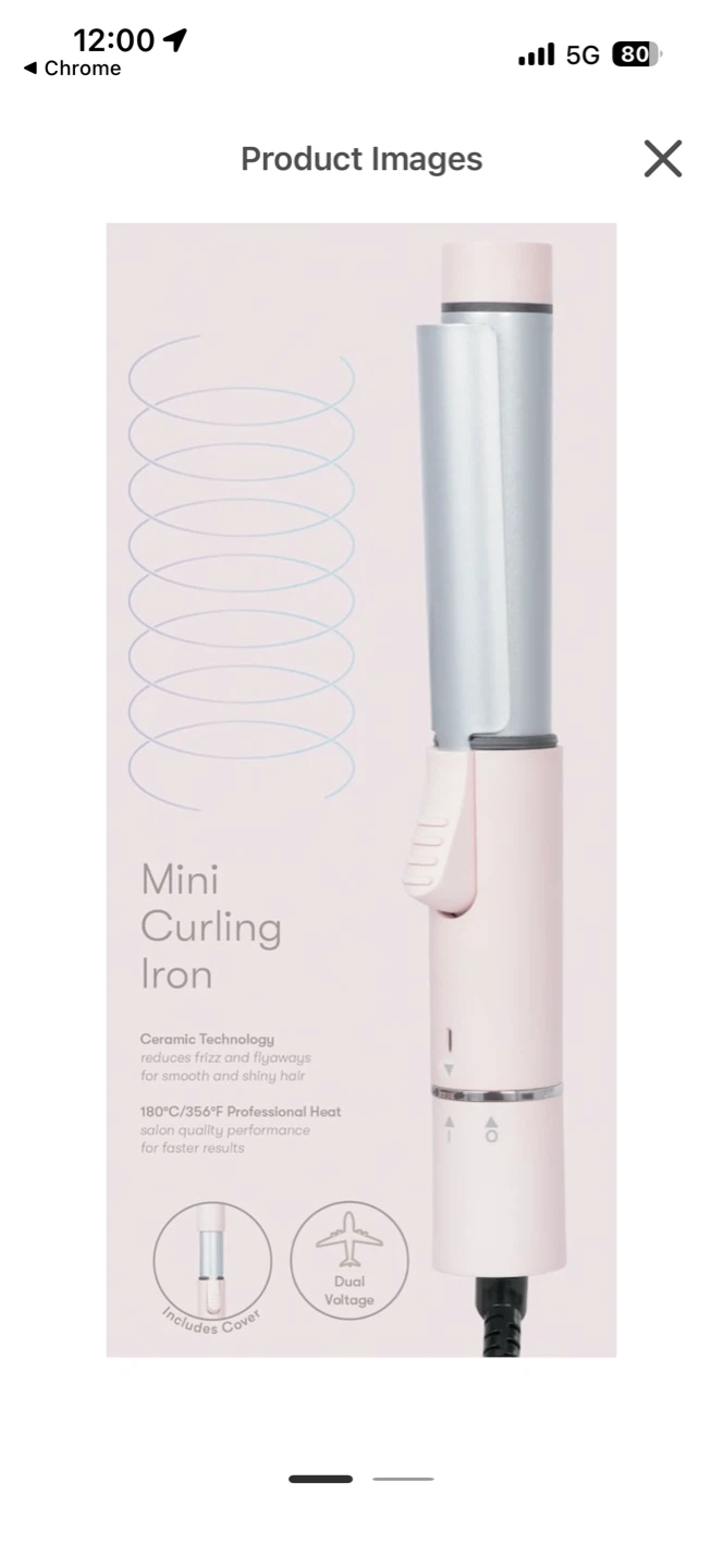 Mini Curling Iron with Ceramic Technology