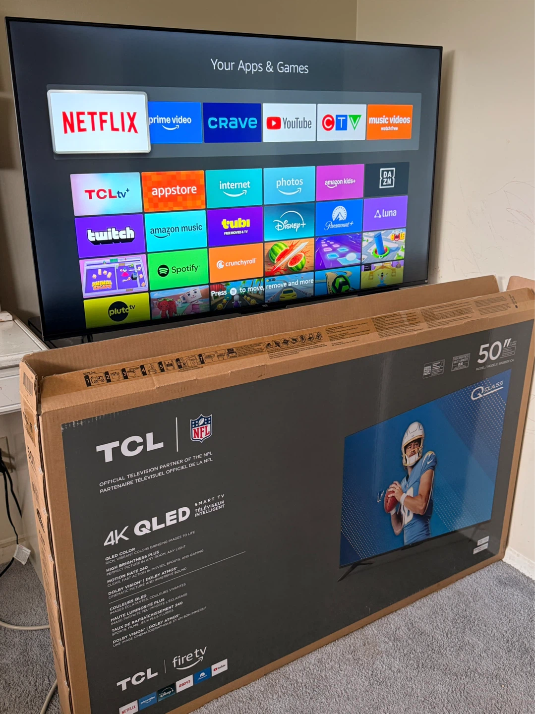 TCL 50" QLED 4K Smart TV - photo 2