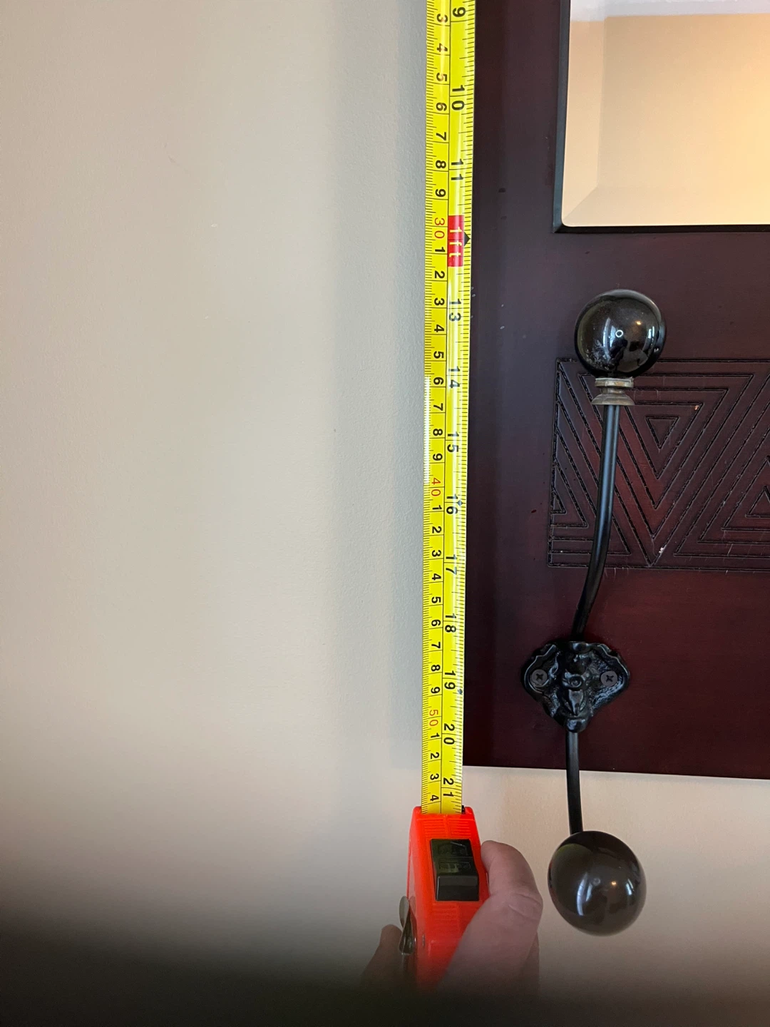 Coat Rack Mirror (wood) - photo 2