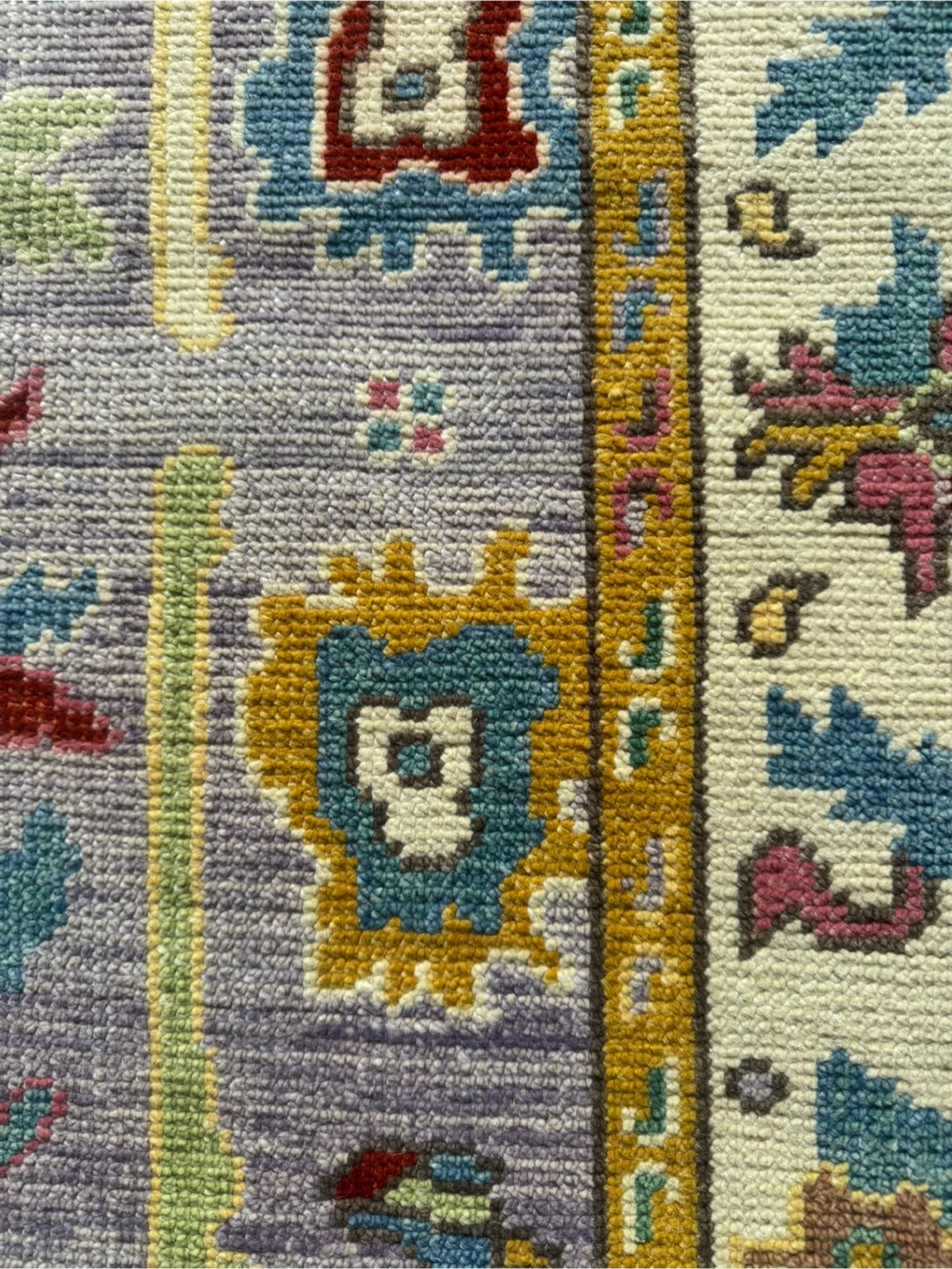Purple 4x6 rug hand knotted traditional oushak - photo 4