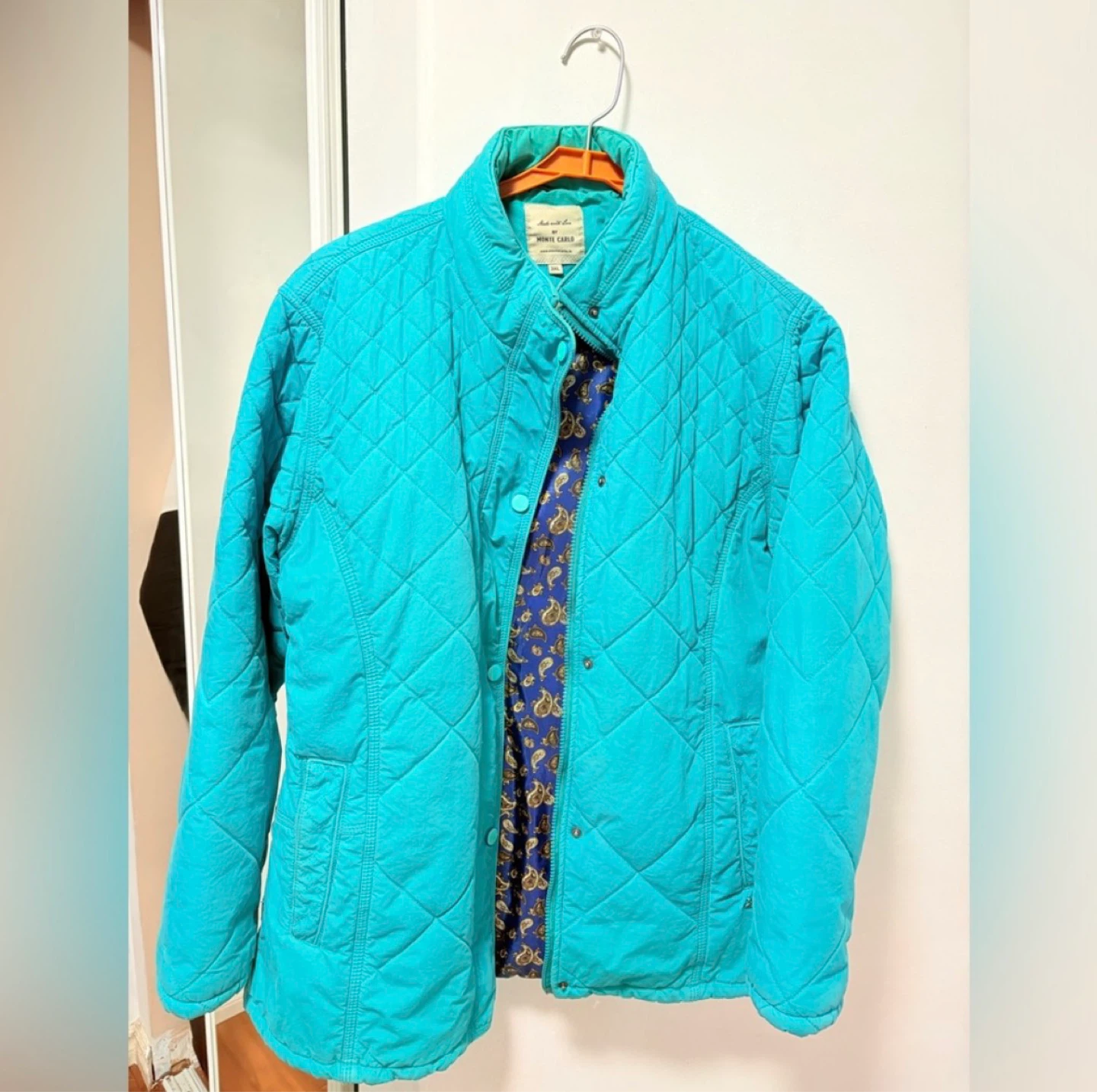 Monte Carlo Quilted Jacket - Teal