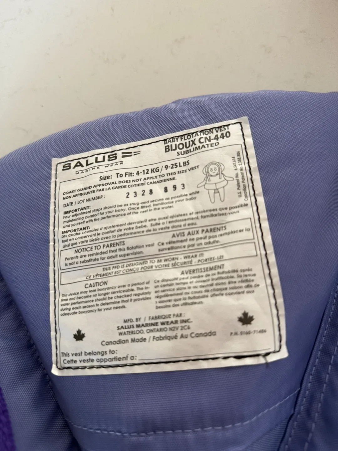 Salus Baby Flotation Vest CN-440 - Sublimated - photo 4