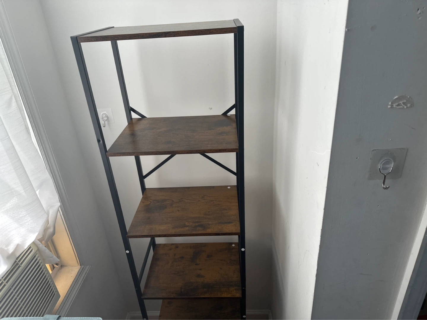 Rustic 5-Shelf Bookshelf - photo 2