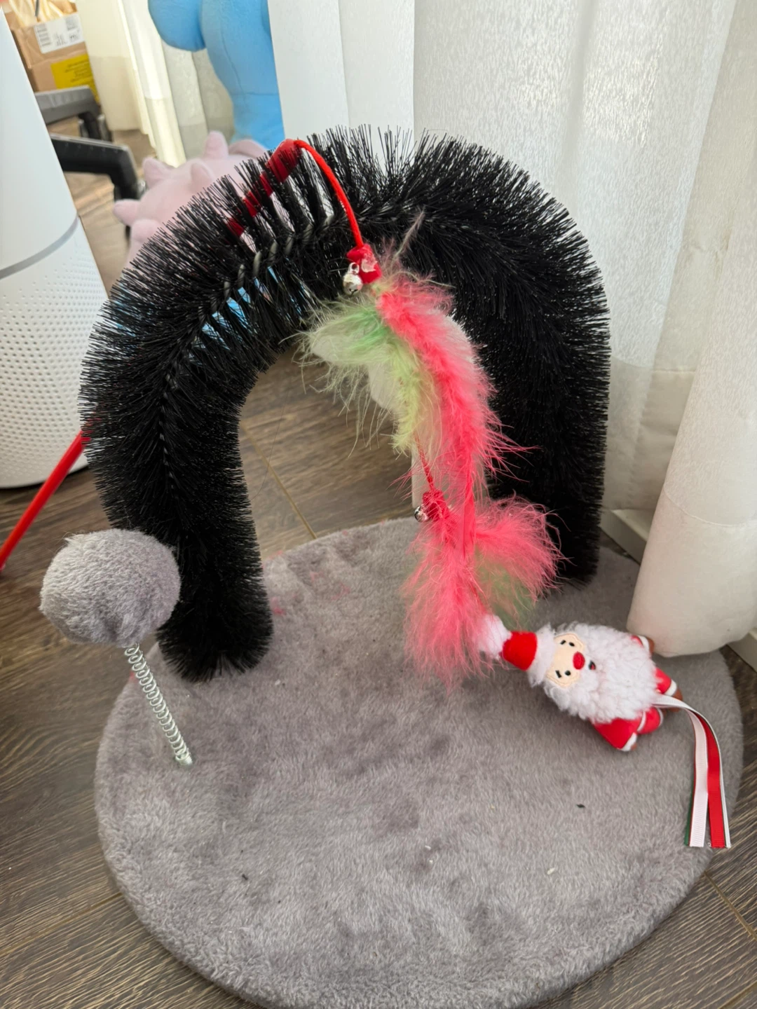 Cat self-groomer + wand toy - photo 2