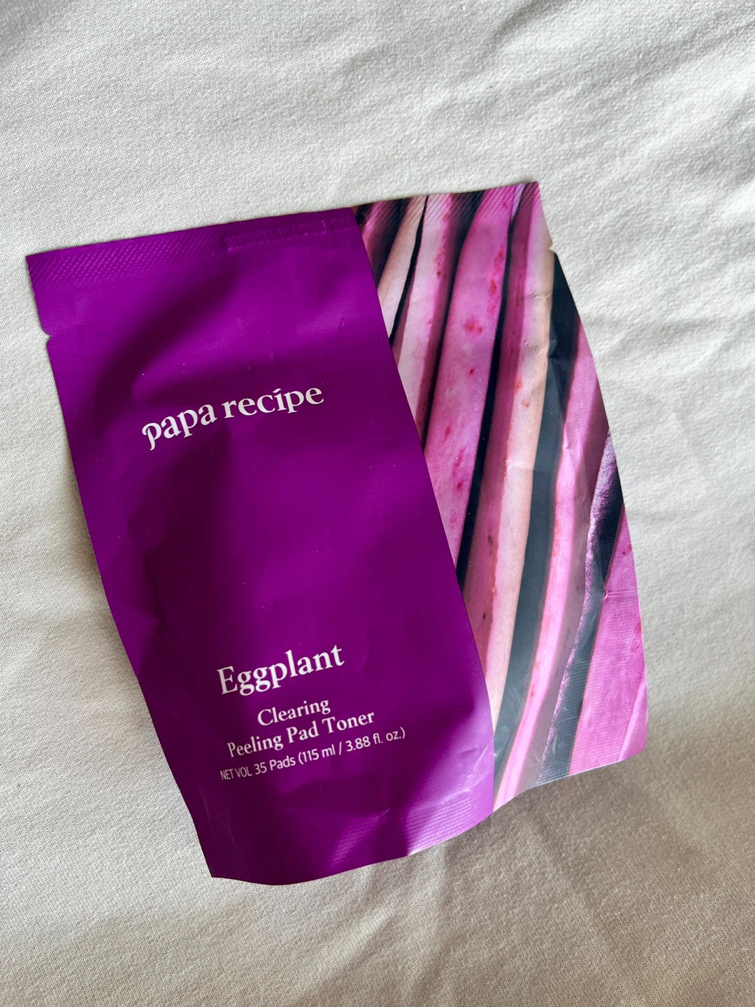 Korean skincare Papa Recipe Eggplant Clearing Peeling Pad