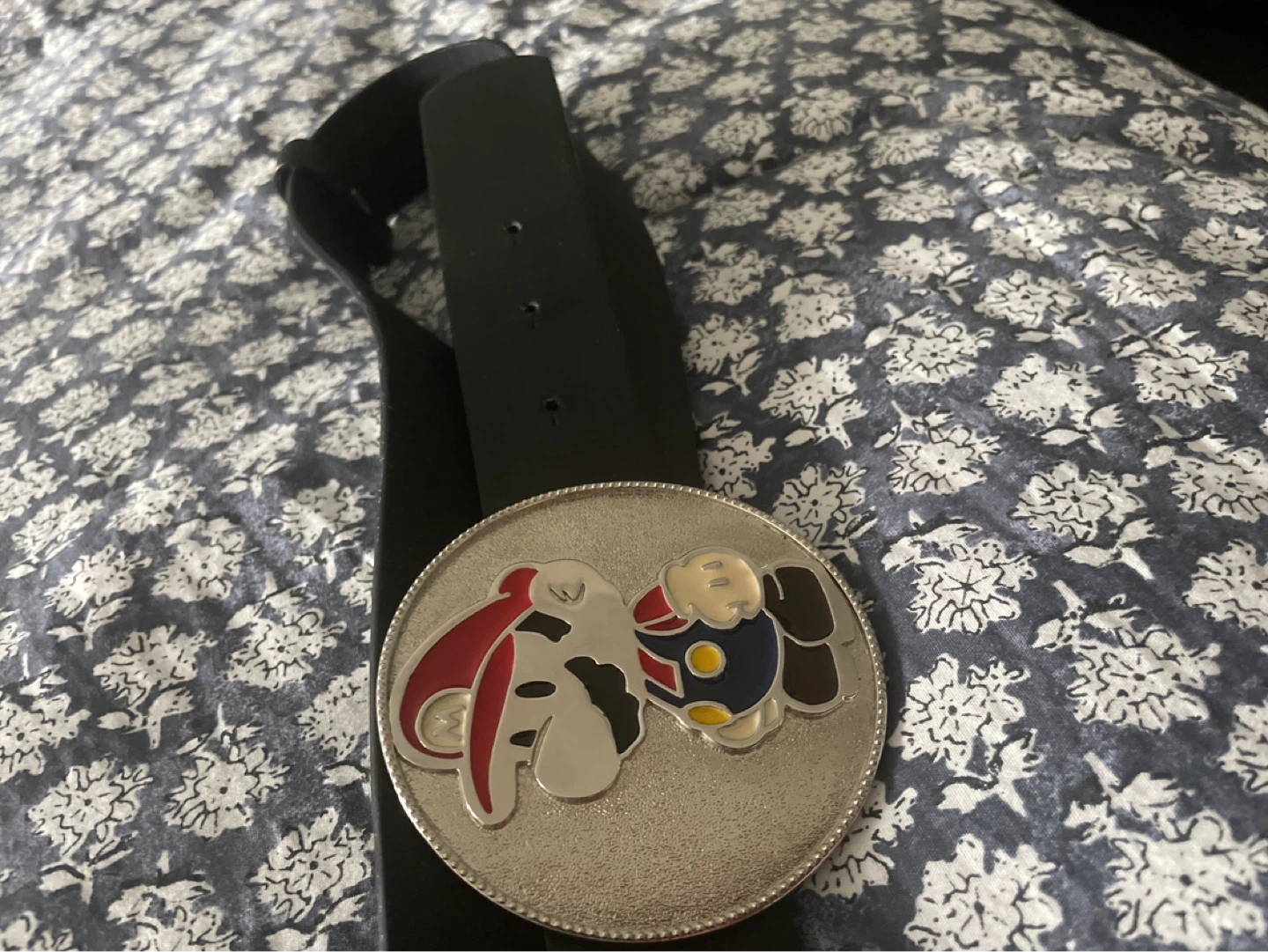Men's Genuine Leather Belt with Mario Buckle - photo 3