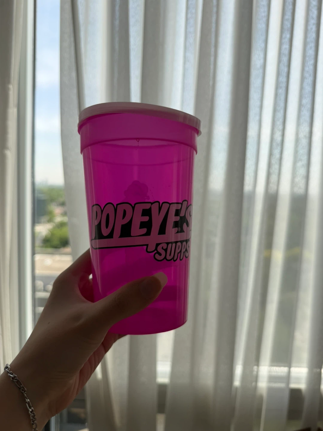 (Free with purchase) Popeyes cup with lid - photo 2