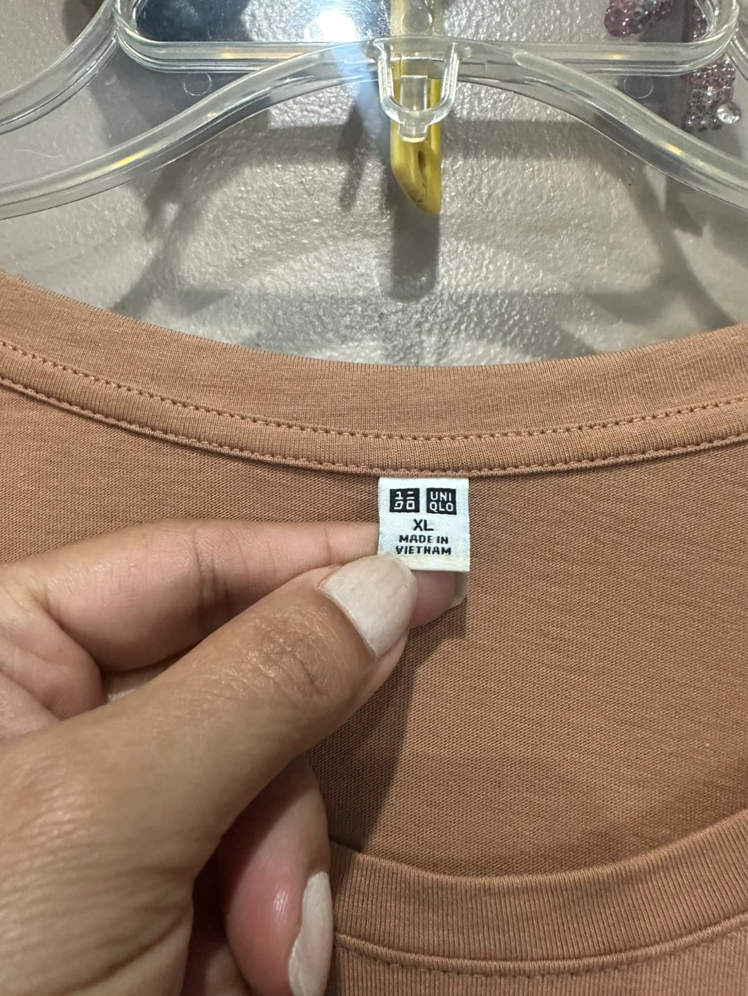 Uniqlo Tan Short-Sleeve Midi Dress with Waist Tie - photo 5