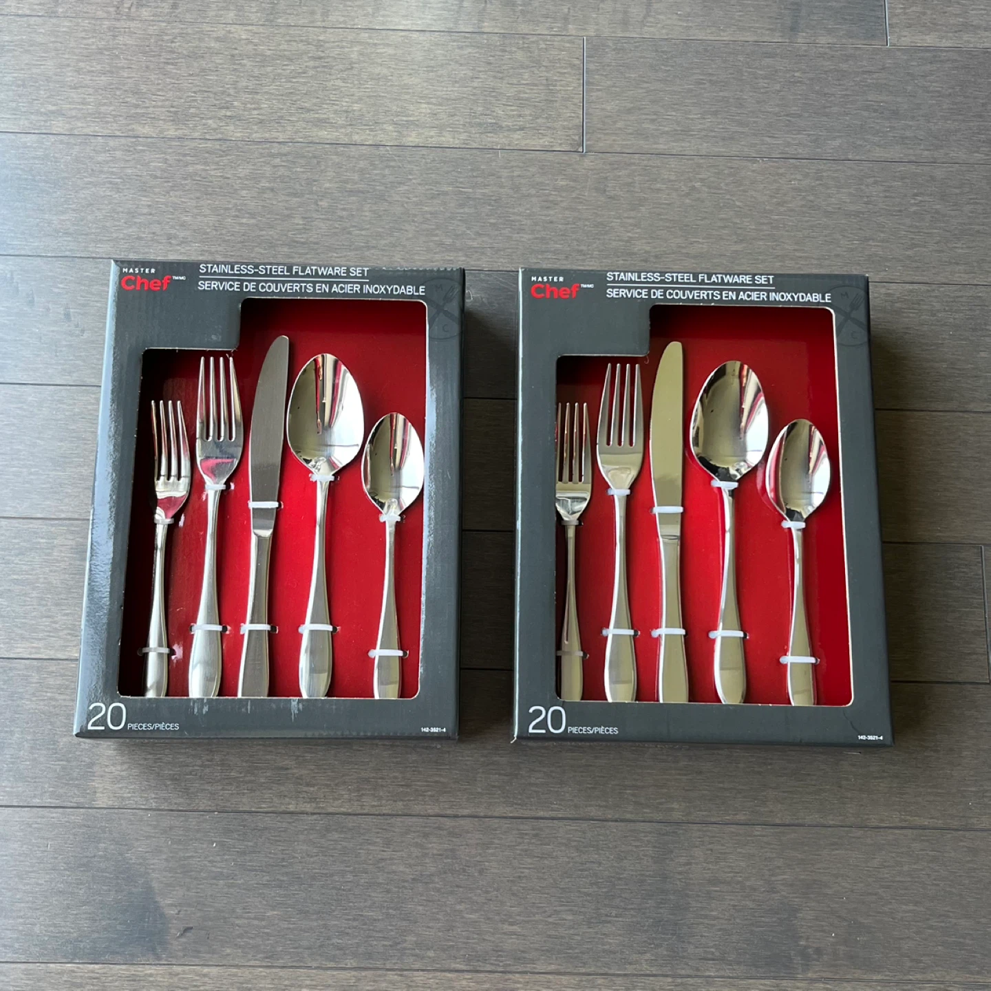 Set of 2 New Stainless-Steel Flatware Sets