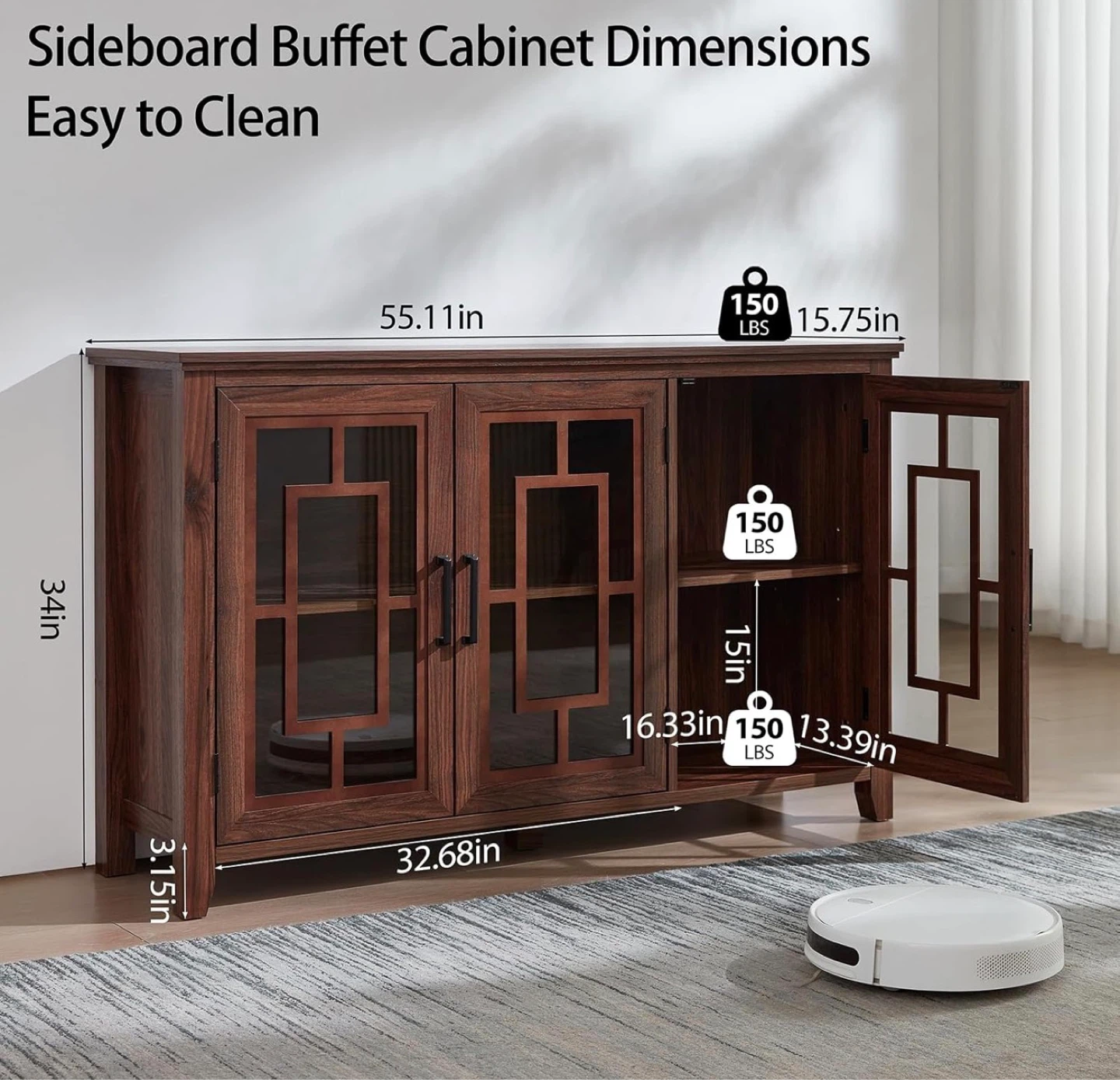 Sideboard Buffet Cabinet - photo 3