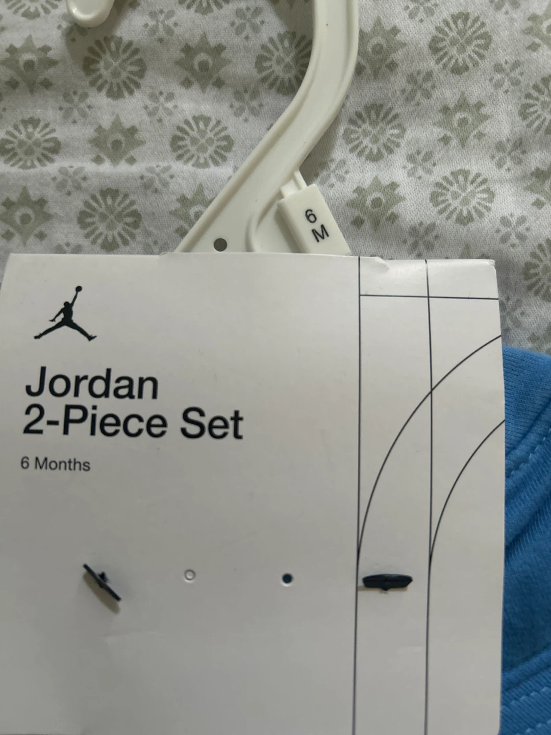 Jordan 2-Piece Set 0-6M Baby Blue - photo 3