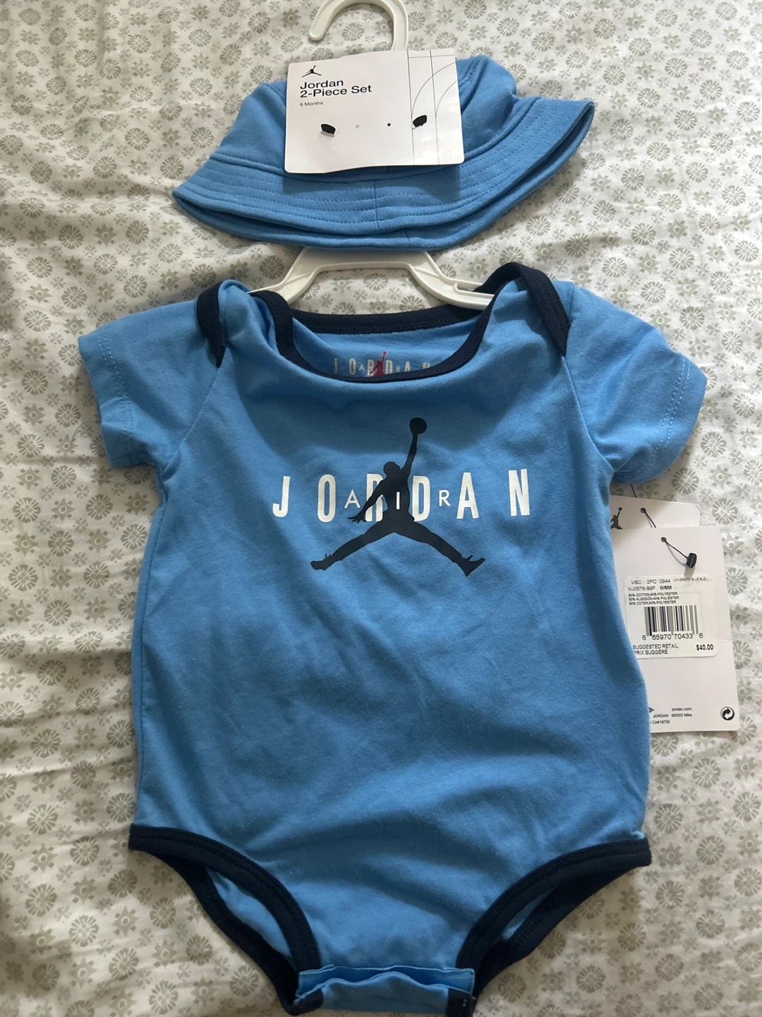 Jordan 2-Piece Set 0-6M Baby Blue - photo 2
