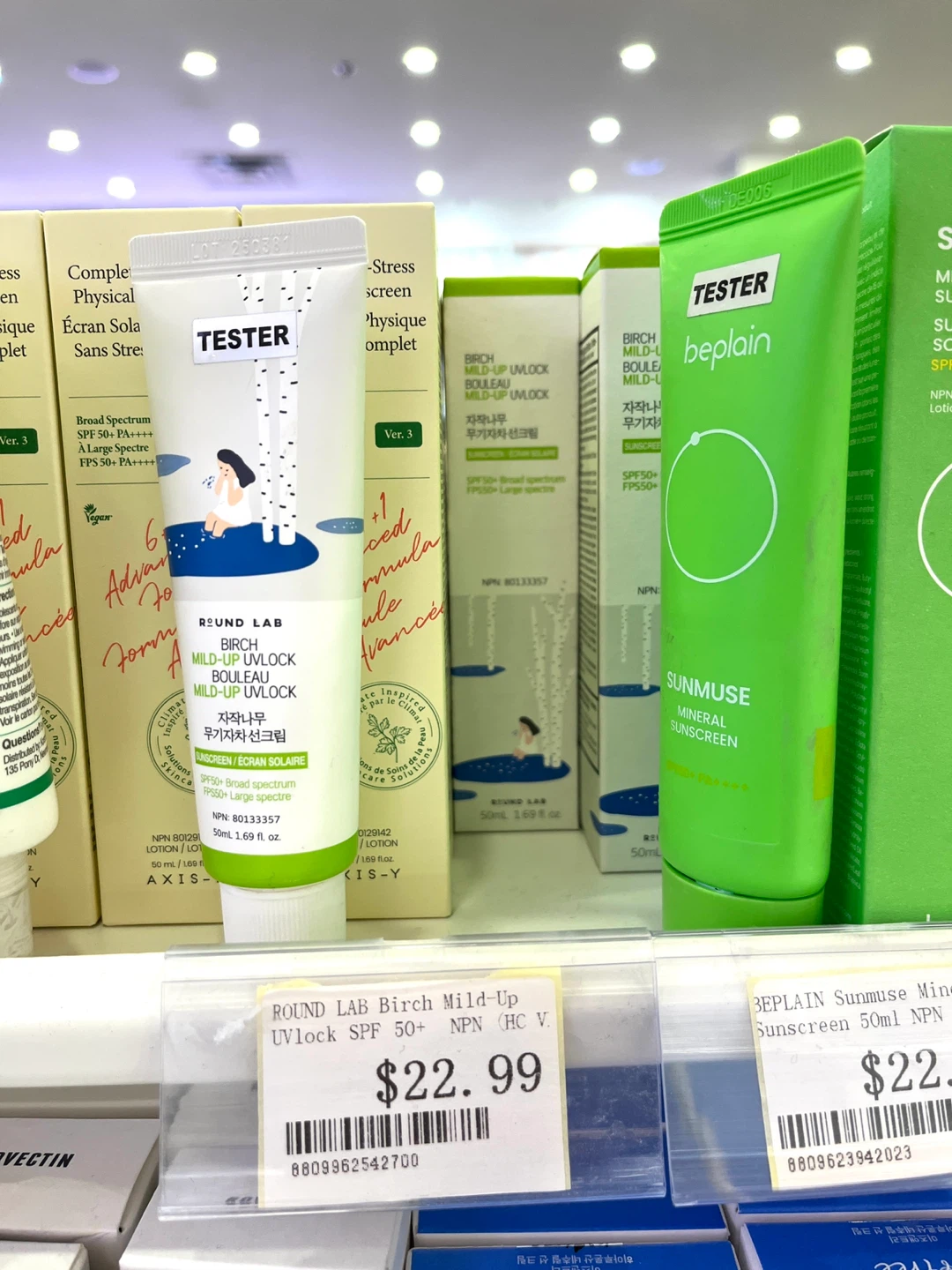 Korean skincare [Sunscreen] Round Lab Sun Cream