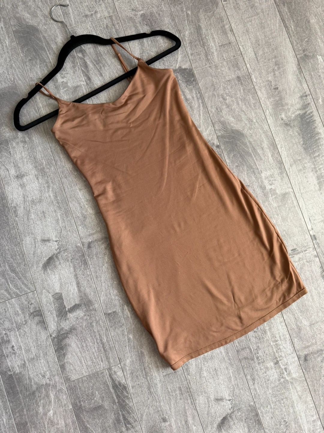 Ardene Spaghetti Strap Bodycon Dress - Brown - photo 2