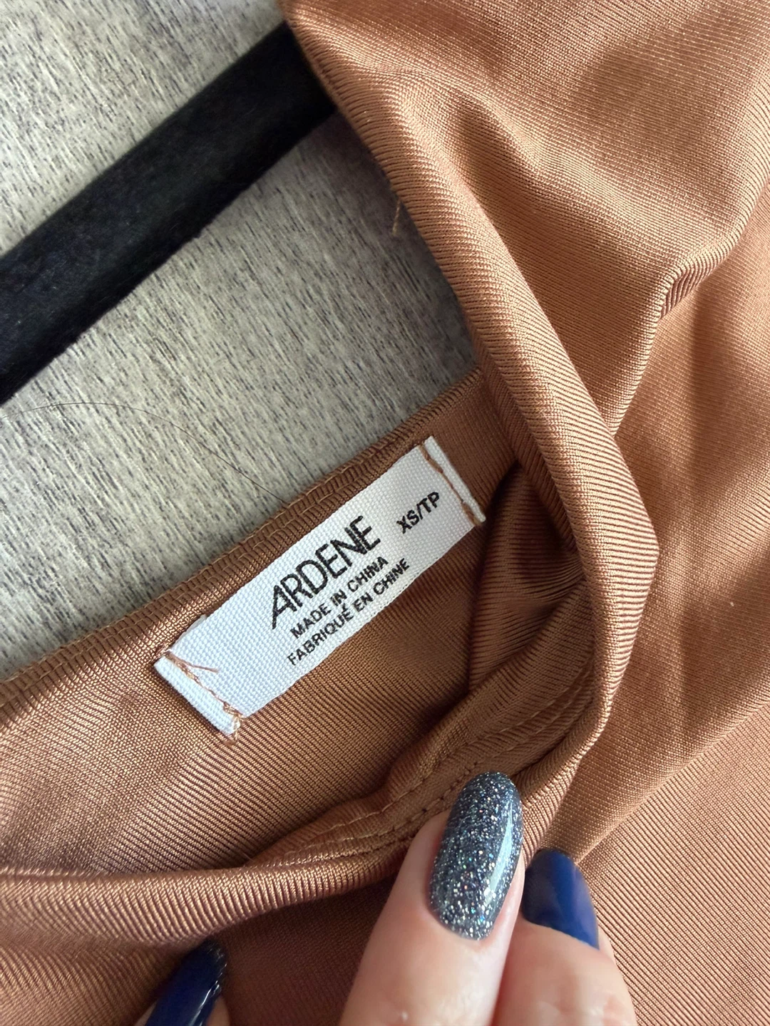 Ardene Spaghetti Strap Bodycon Dress - Brown - photo 3