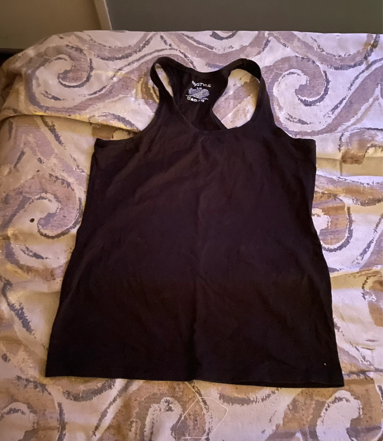 Black Racerback Tank Top
