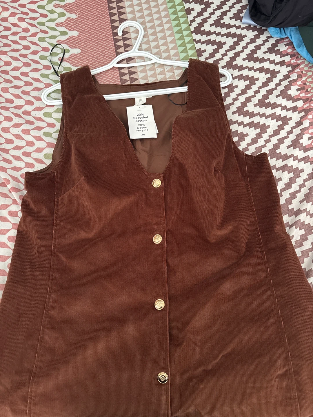 H&M Brown Corduroy Vest - photo 3
