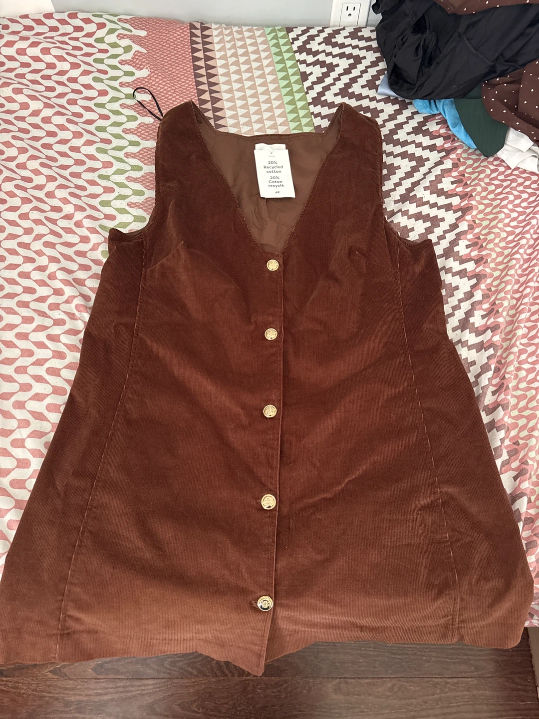 H&M Brown Corduroy Vest