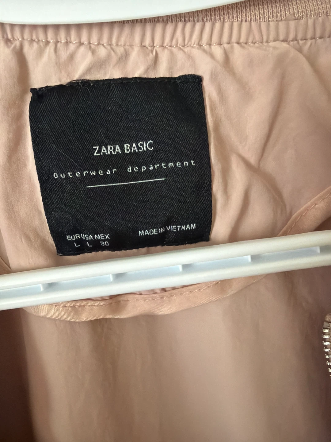 Zara Basic Bomber Jacket - Pink - photo 3
