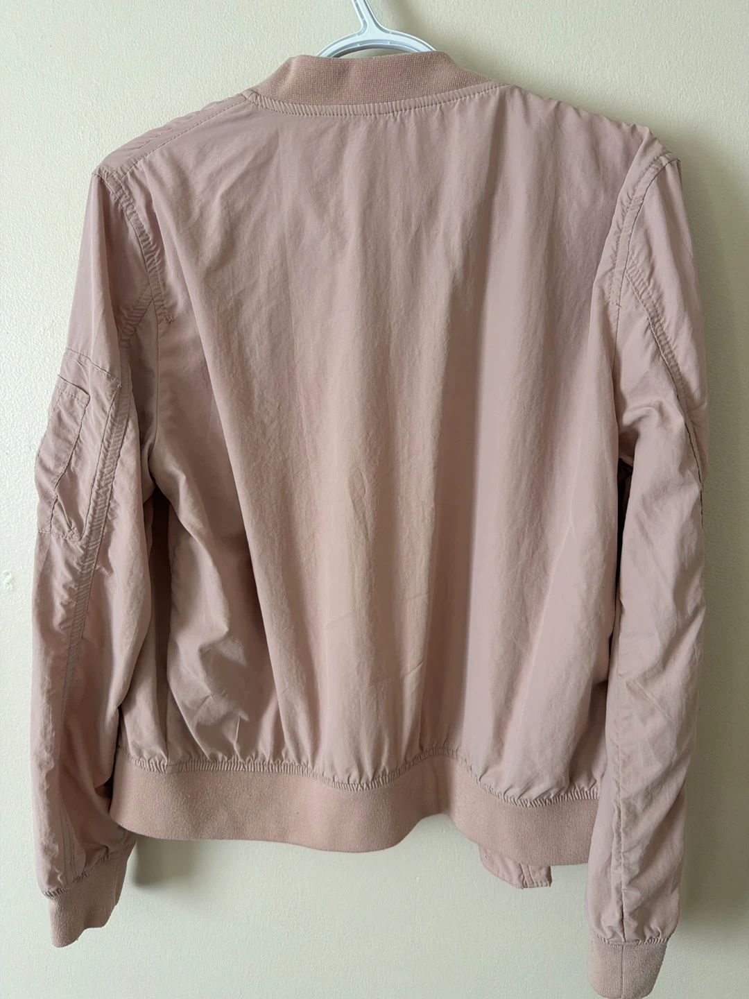 Zara Basic Bomber Jacket - Pink - photo 2