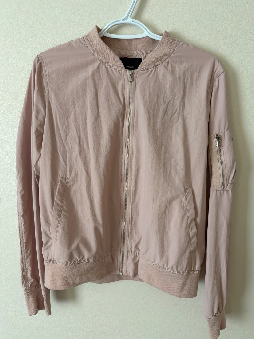 Zara Basic Bomber Jacket - Pink