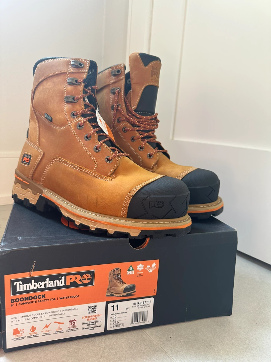 Timberland Pro 8" Boondock Composite Safety Toe Waterproof Boots