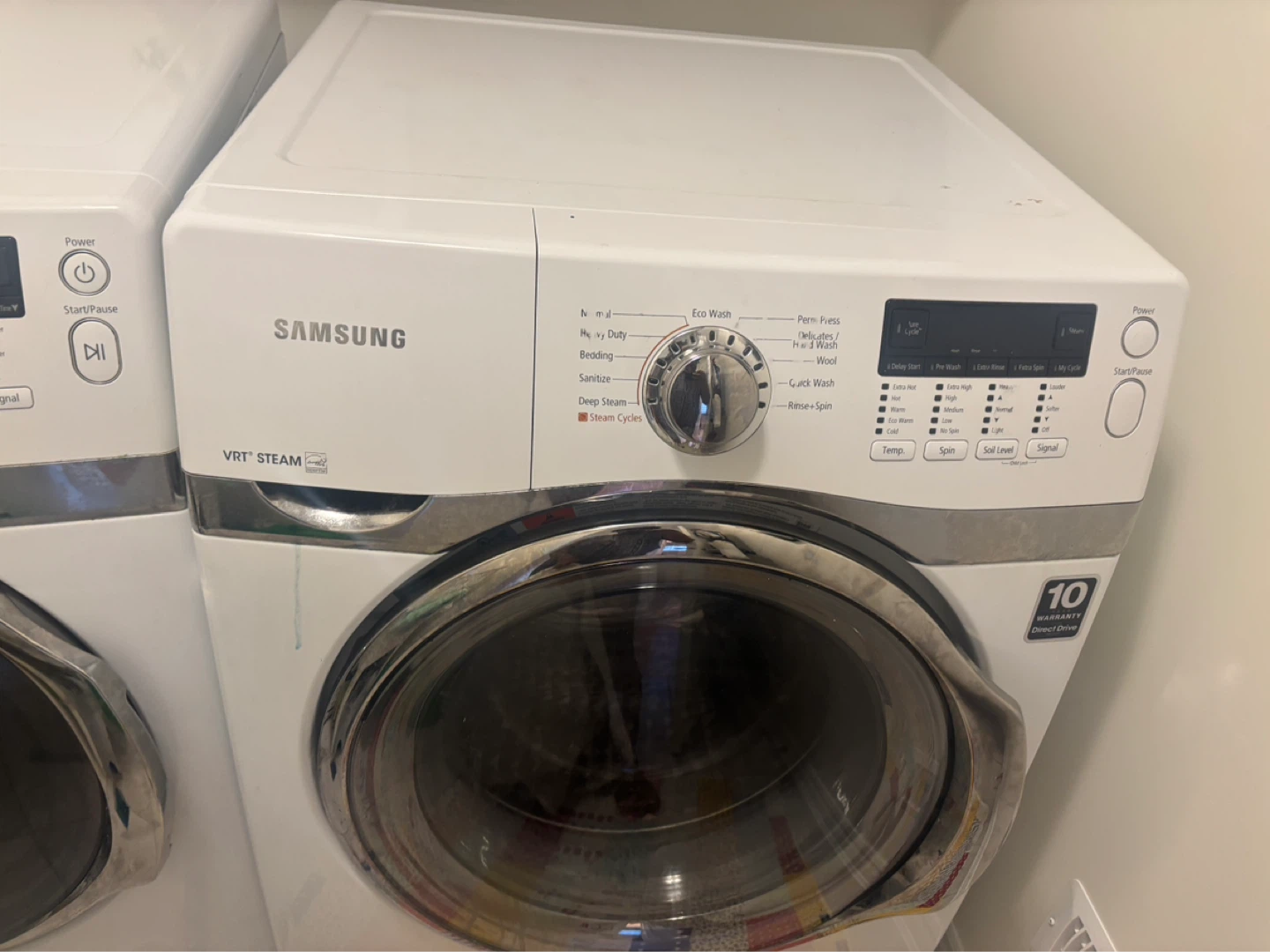 Samsung Front Load Washer and Dryer - photo 2