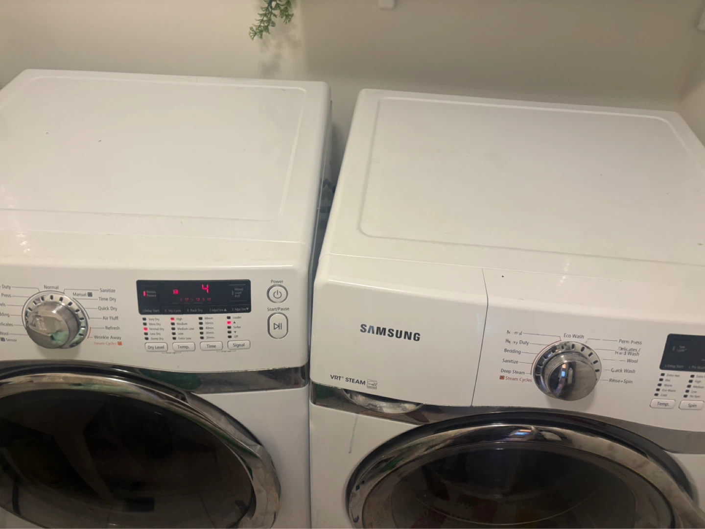 Samsung Front Load Washer and Dryer - photo 3