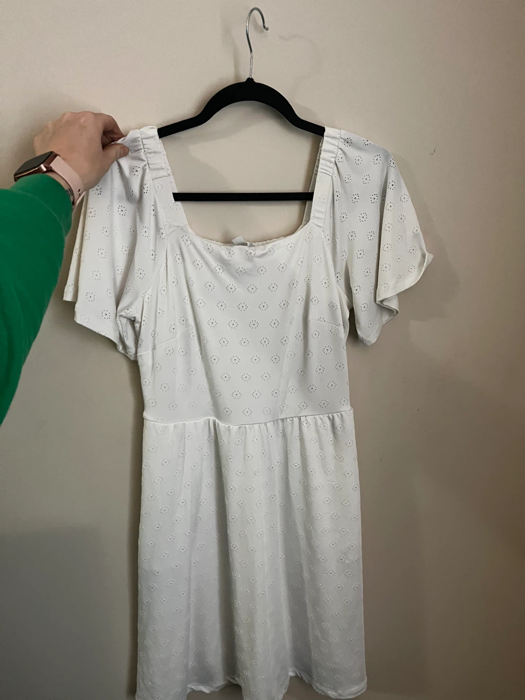Market & Spruce White Eyelet Dress