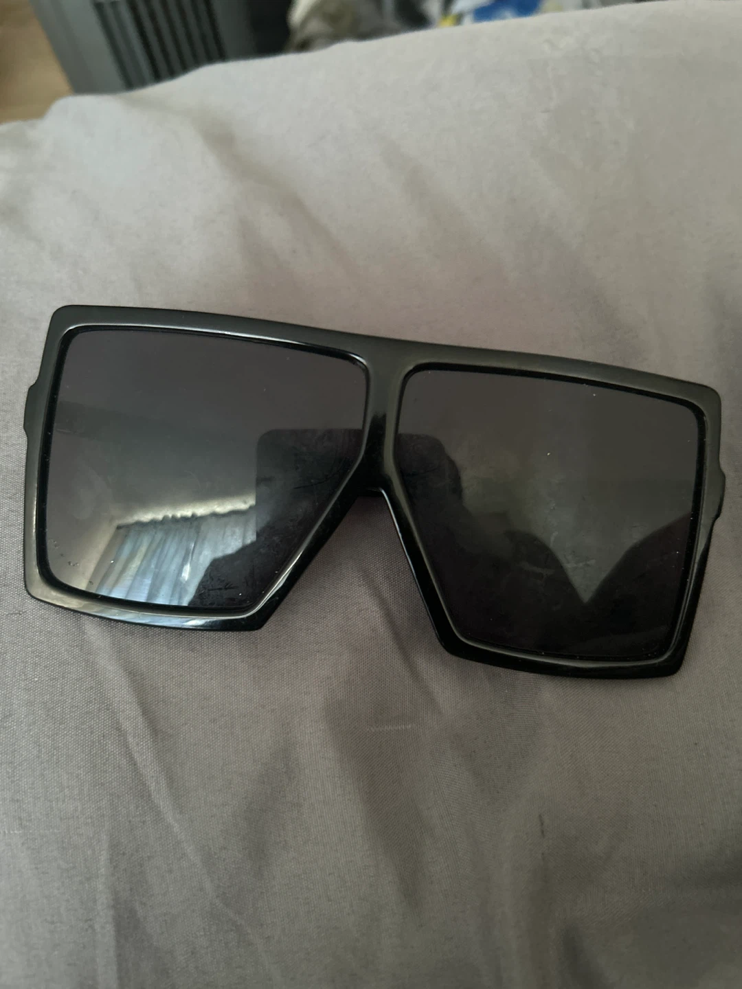 Black Oversized Square Sunglasses