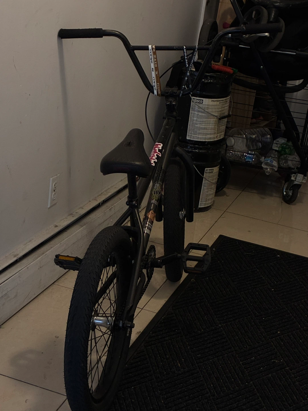 Black BMX Bike for 285$ trading for electric scooter