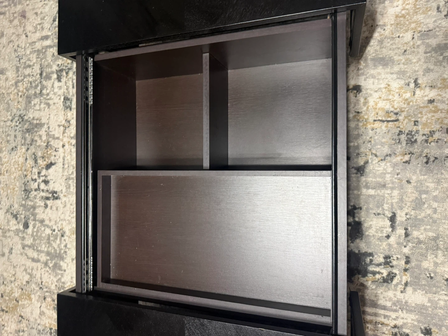 Modern Black Coffee Table with Storage - photo 2