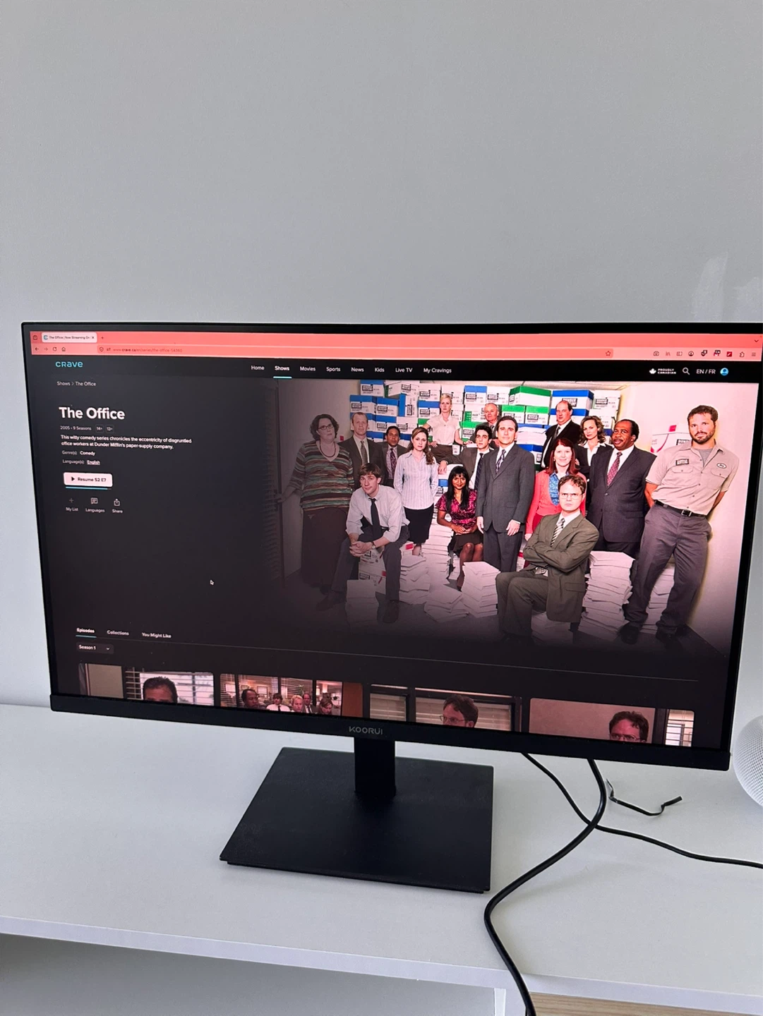 Computer monitor - KOORUI 27" 2560 x 1440 (2K) 120 Hz IPS 1ms