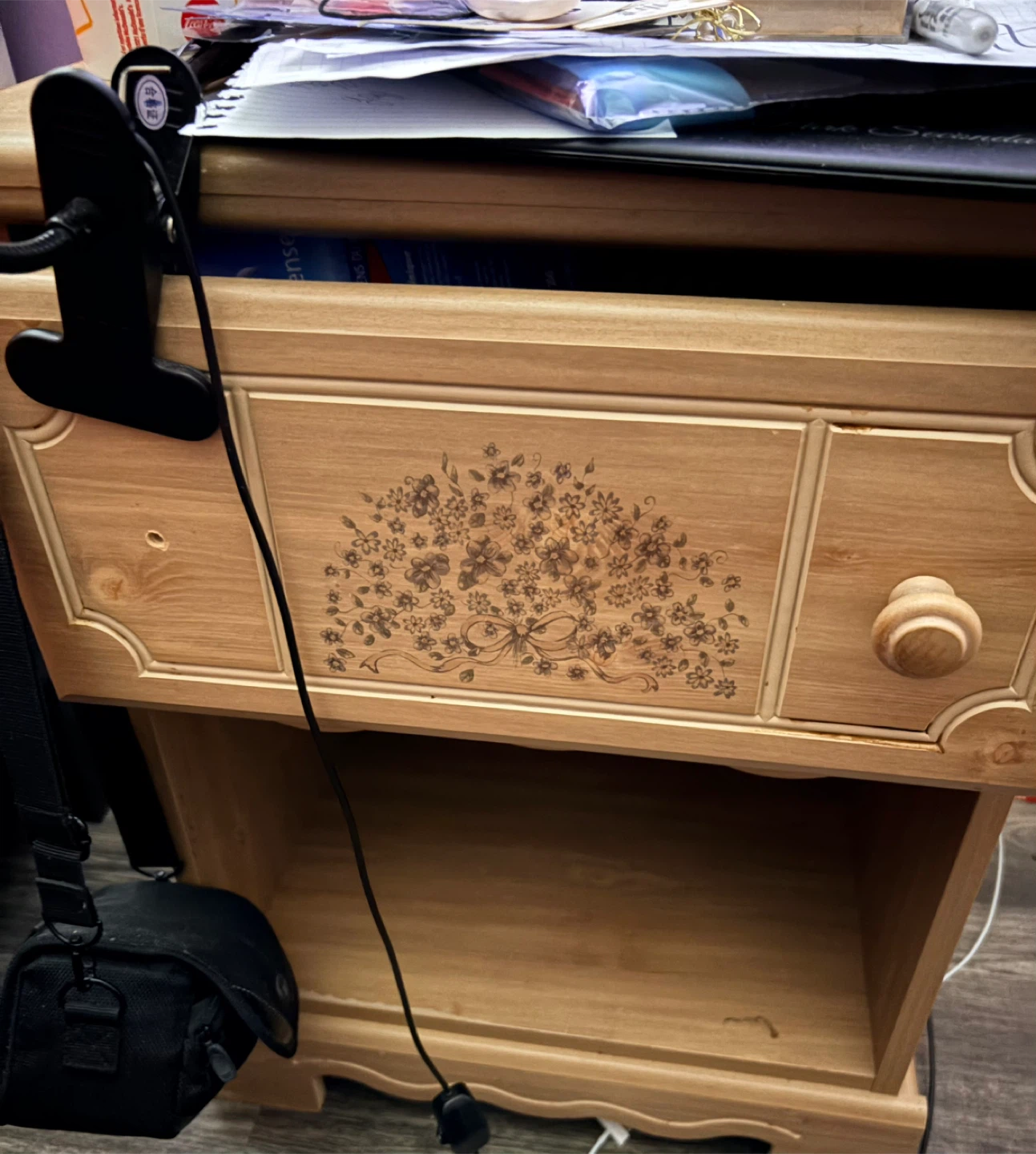 Light Wood Dresser with Mirror - photo 2