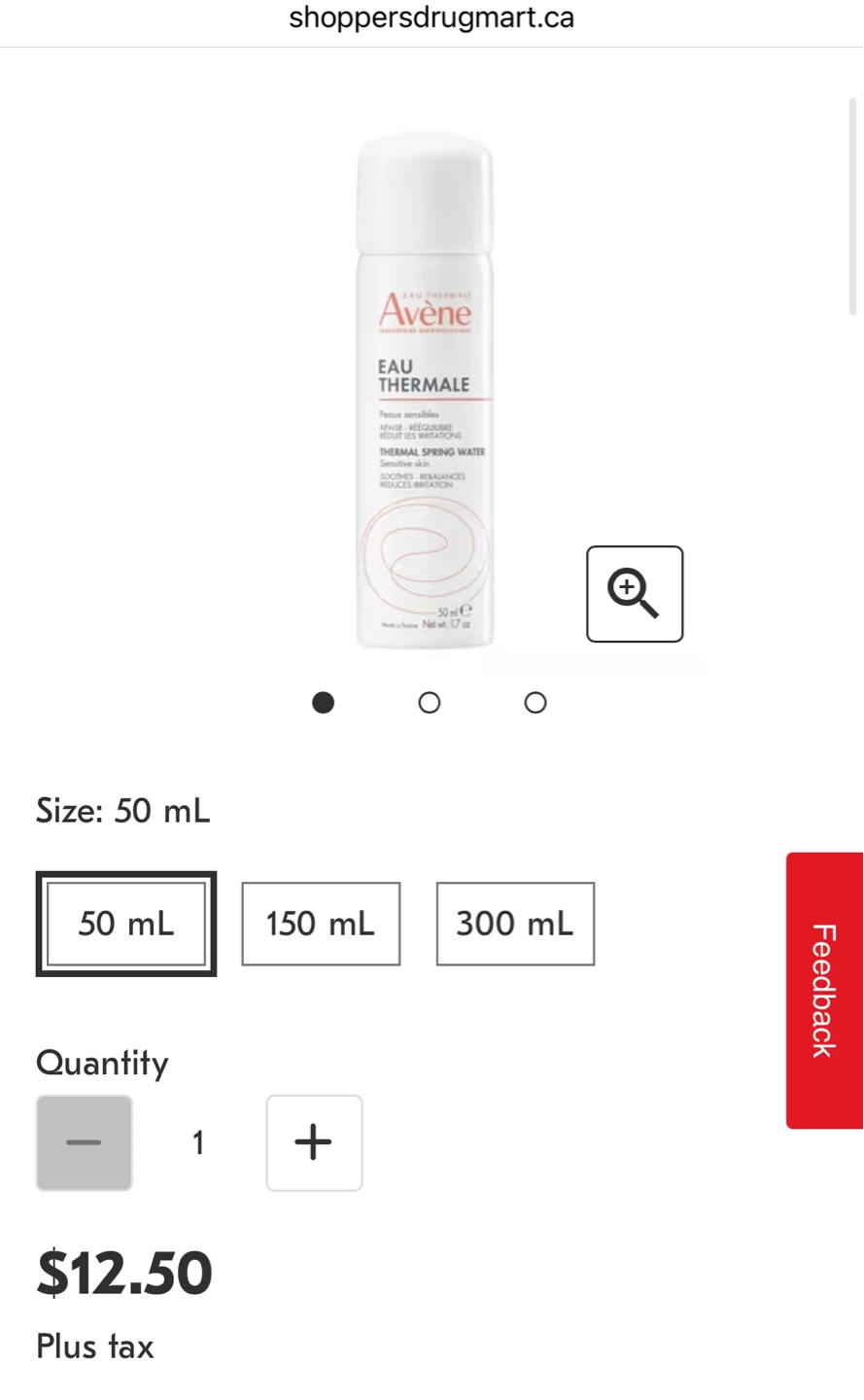 Avène Eau Thermale Thermal Spring Water