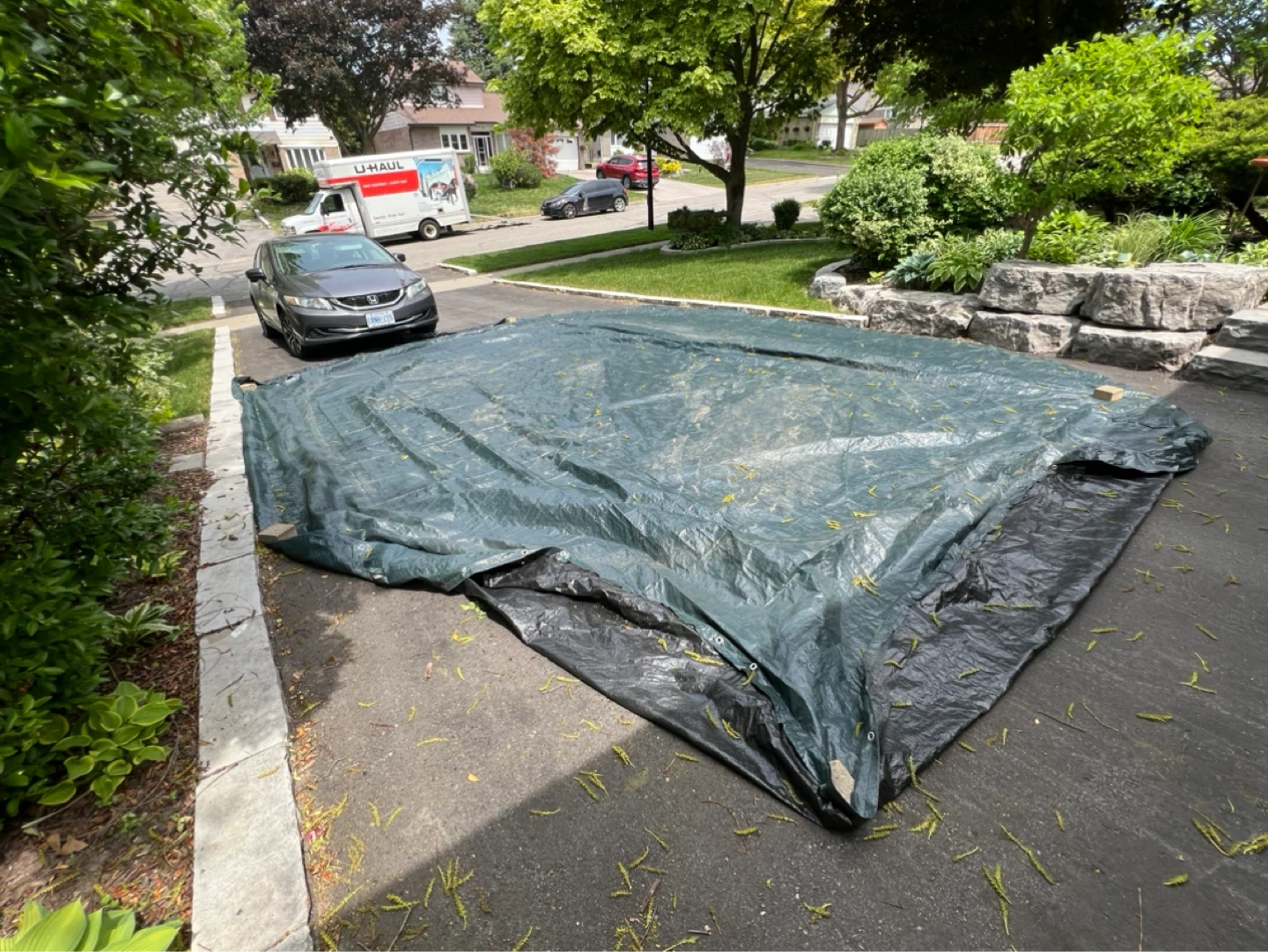 Large dark green Tarp