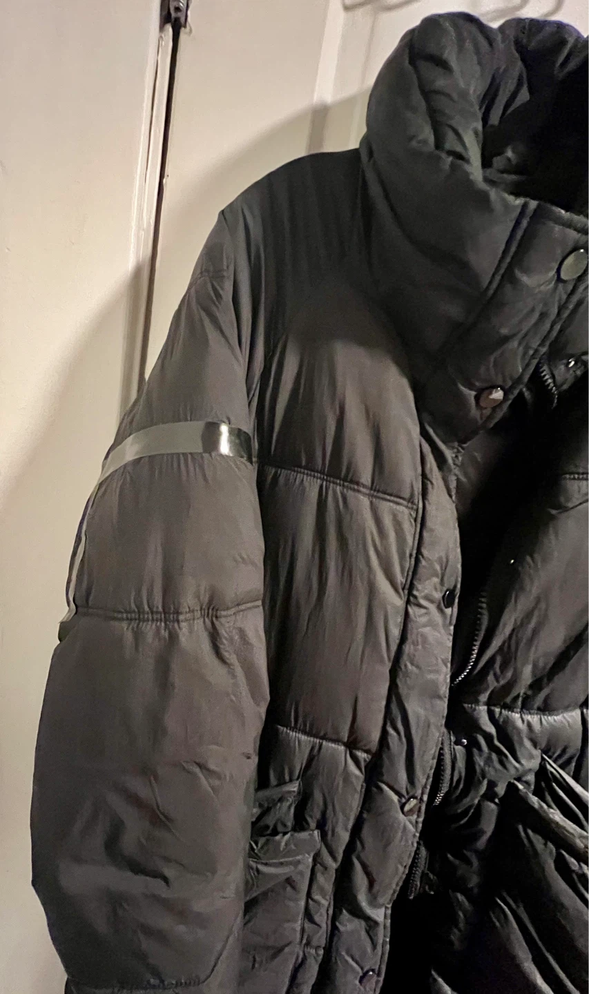 Zara Black Puffer Coat - photo 2