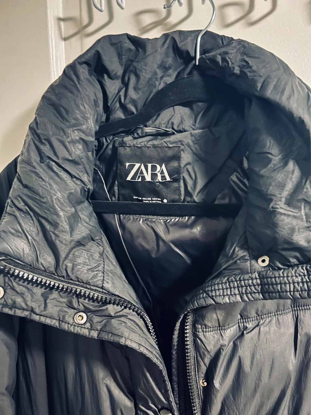 Zara Black Puffer Coat - photo 5
