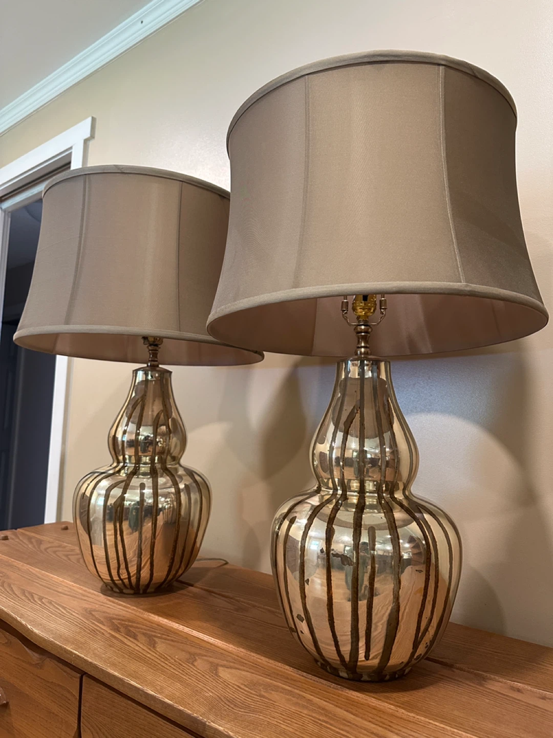 Pair of Arteriors Home Mercury Glass Table Lamps (CAN DELIVER) - photo 2