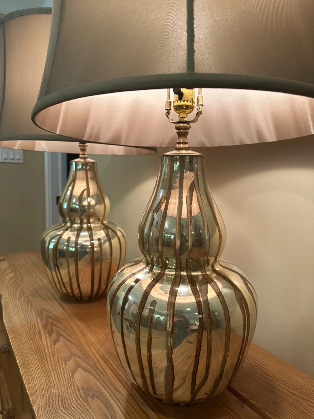 Pair of Arteriors Home Mercury Glass Table Lamps (CAN DELIVER) - photo 4