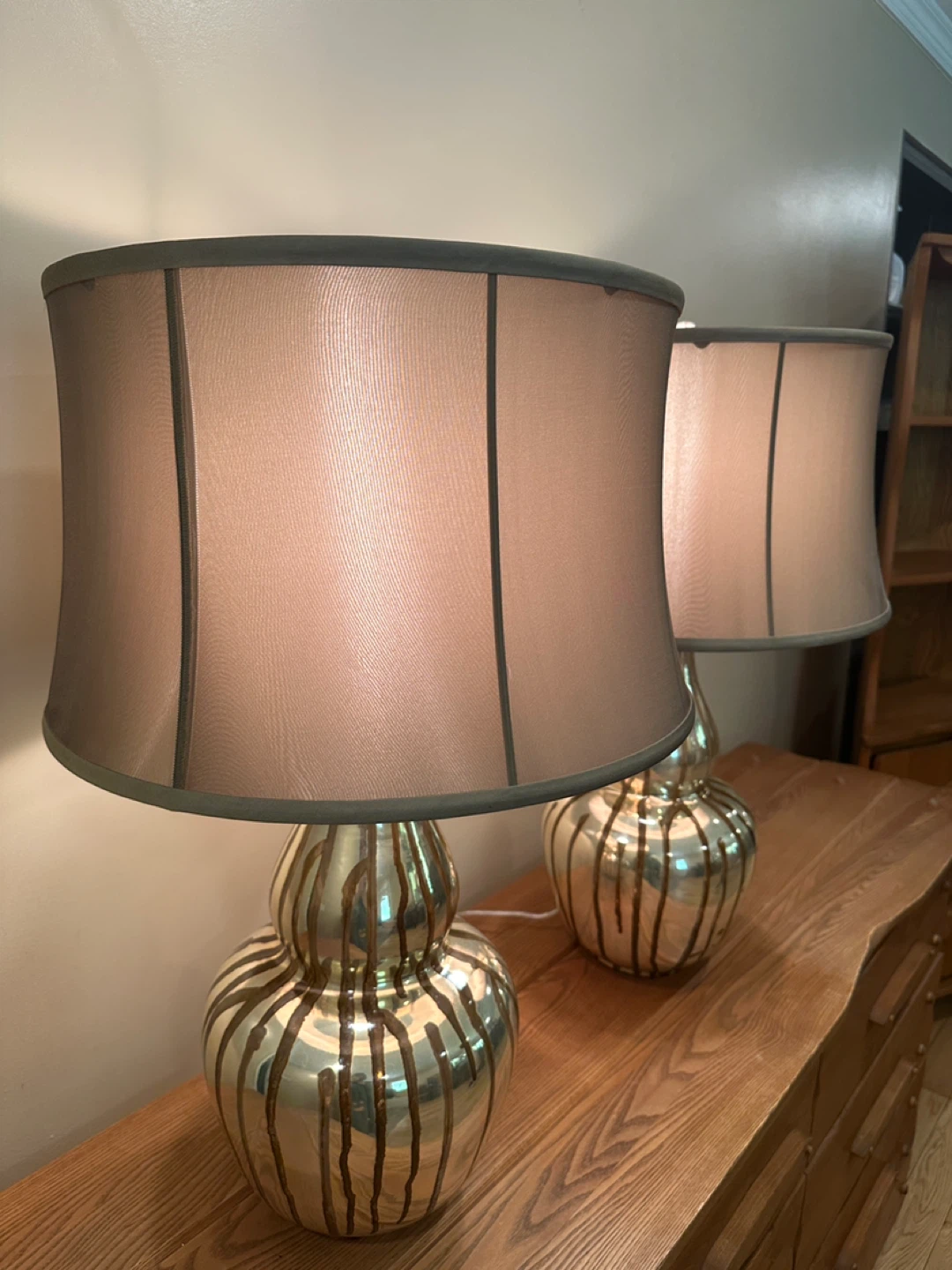 Pair of Arteriors Home Mercury Glass Table Lamps (CAN DELIVER) - photo 5
