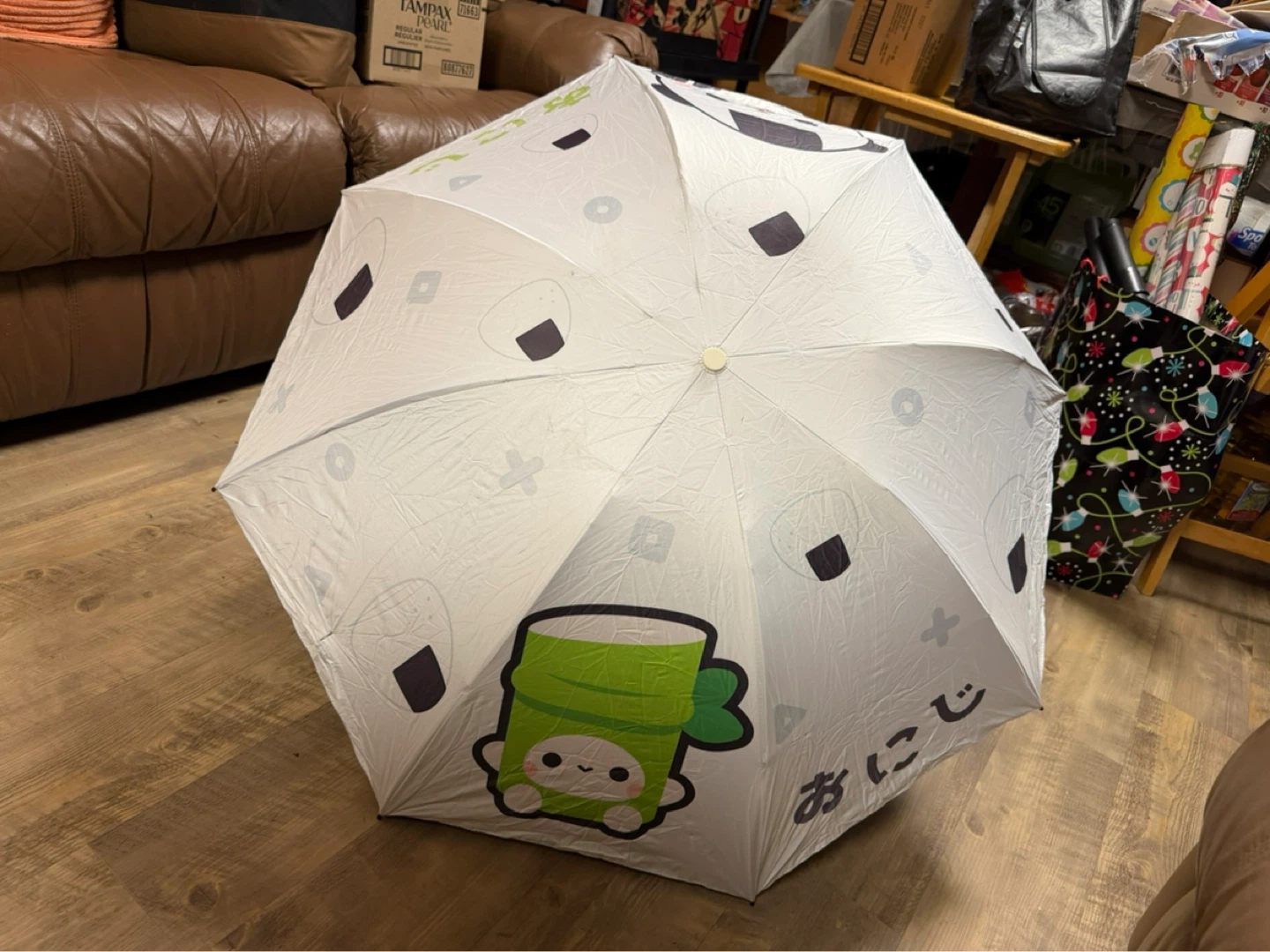 Cute Onigiri Panda Collapsible Umbrella