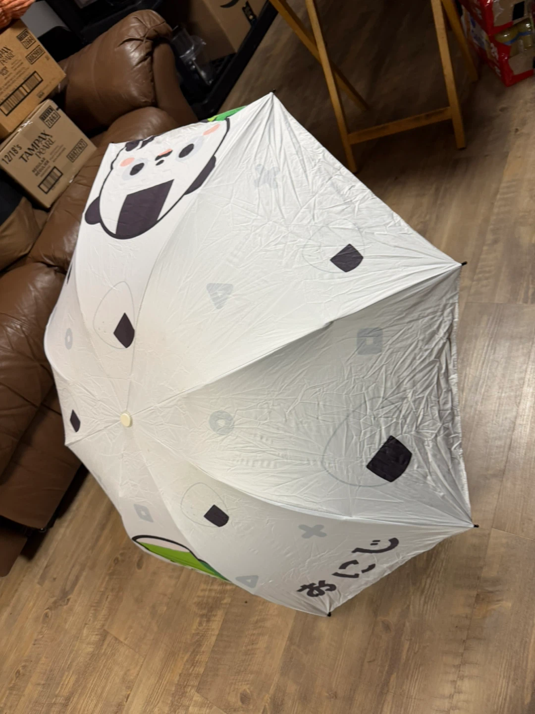 Cute Onigiri Panda Collapsible Umbrella - photo 2