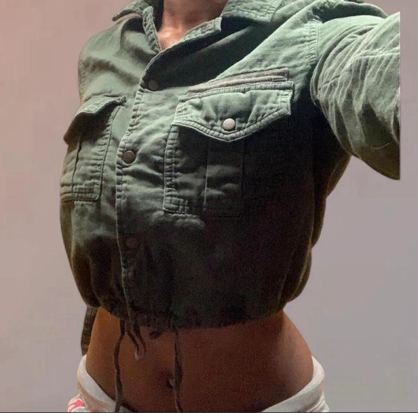 Cargo Cropped Long Sleeve - photo 2